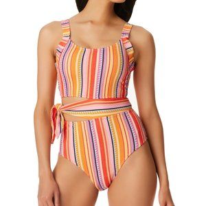 Jessica Simpson Escape to Pacific Tied One-piece Swimsuit